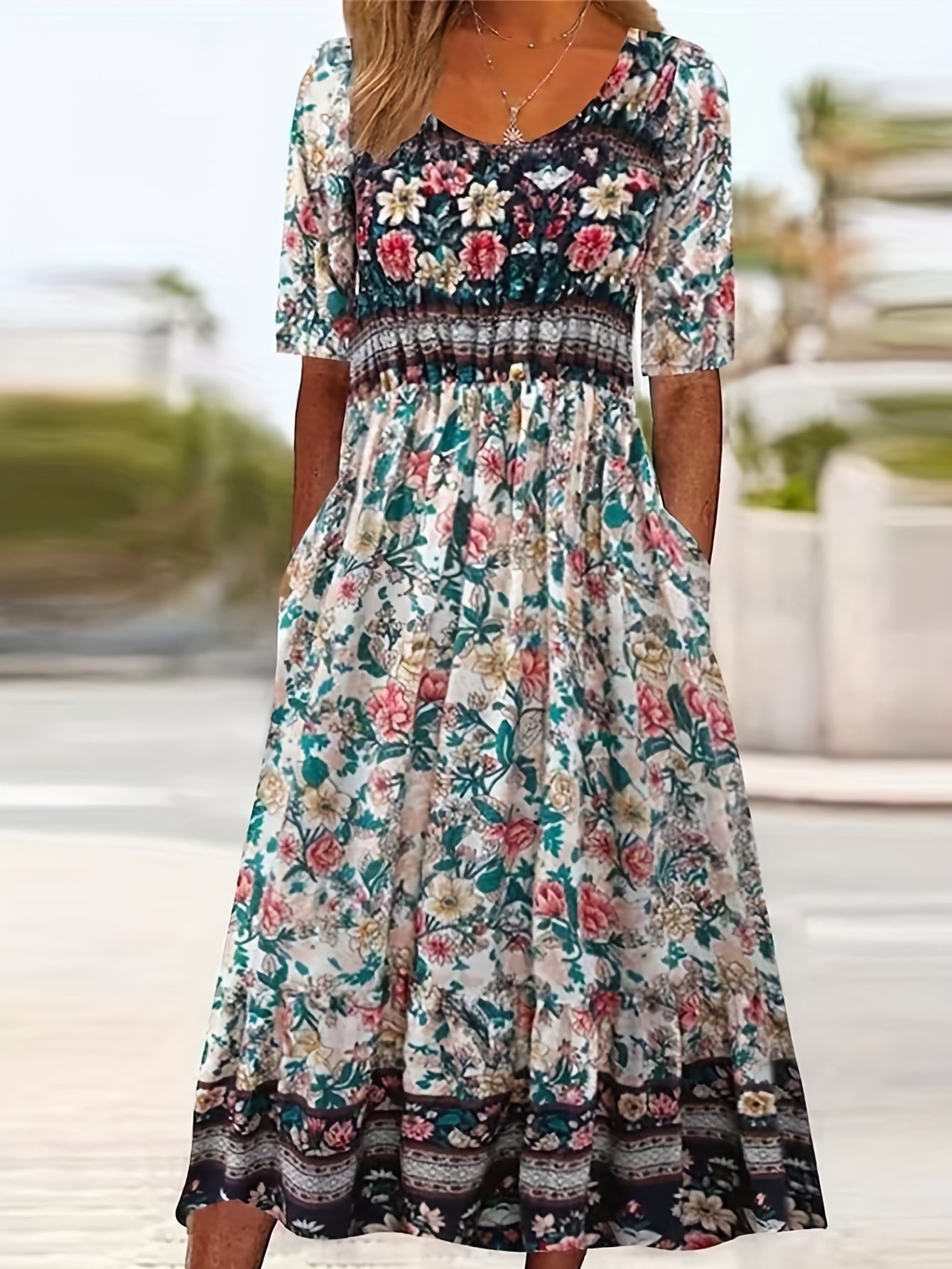 Isla Vintage Boho Maxi Dress
