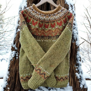 Classic Woven Winter Sweater