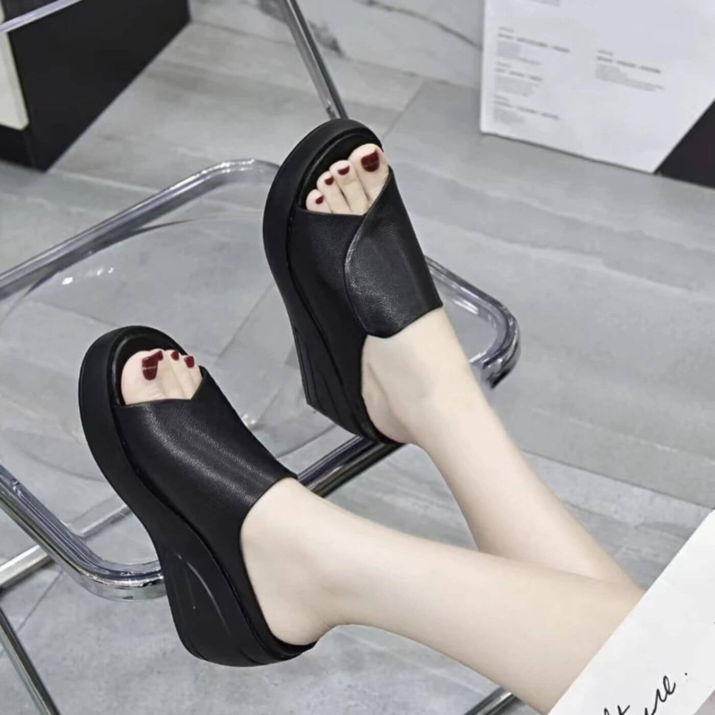 Eliza™ – Orthopedic Slip-on Wedge Sandals