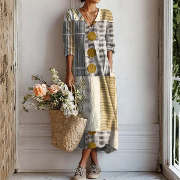 Bohemian Linen Dress
