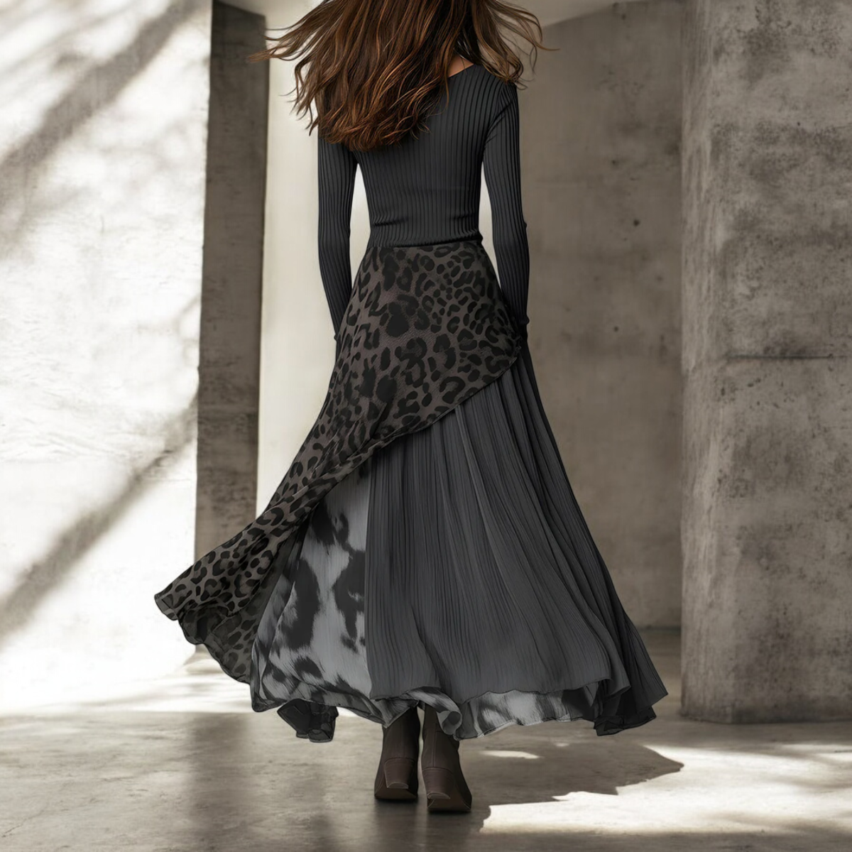 Nkem | Leopard Print Maxi Dress