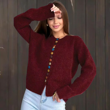 Noelle | Button Accent Cardigan