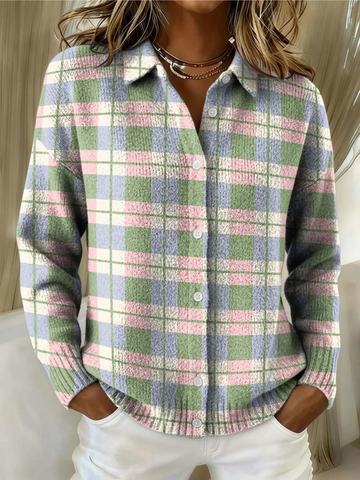 Pastel Multi-Check Blouse