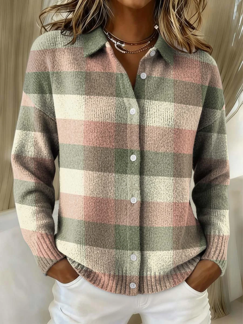 Pastel Check Blouse