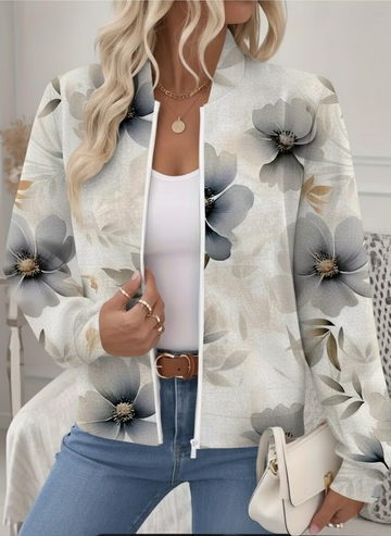 Floral Zip Jacket
