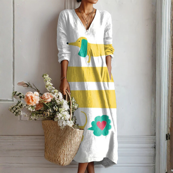 Urban Bohemian Linen Dress