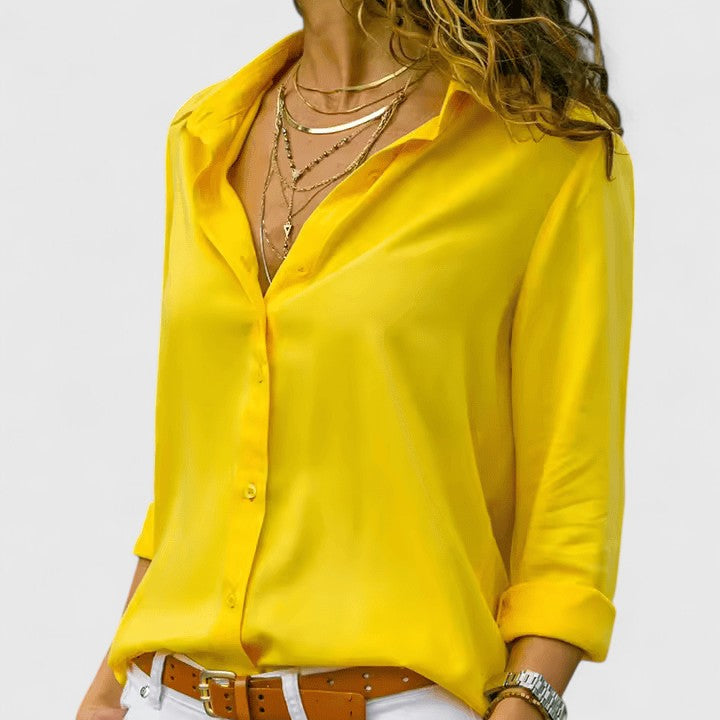 Lightweight V-Neck Cardigan Blouse