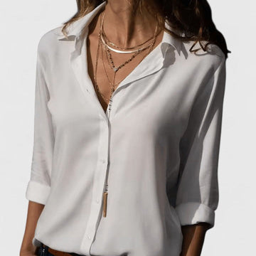 Lightweight V-Neck Cardigan Blouse