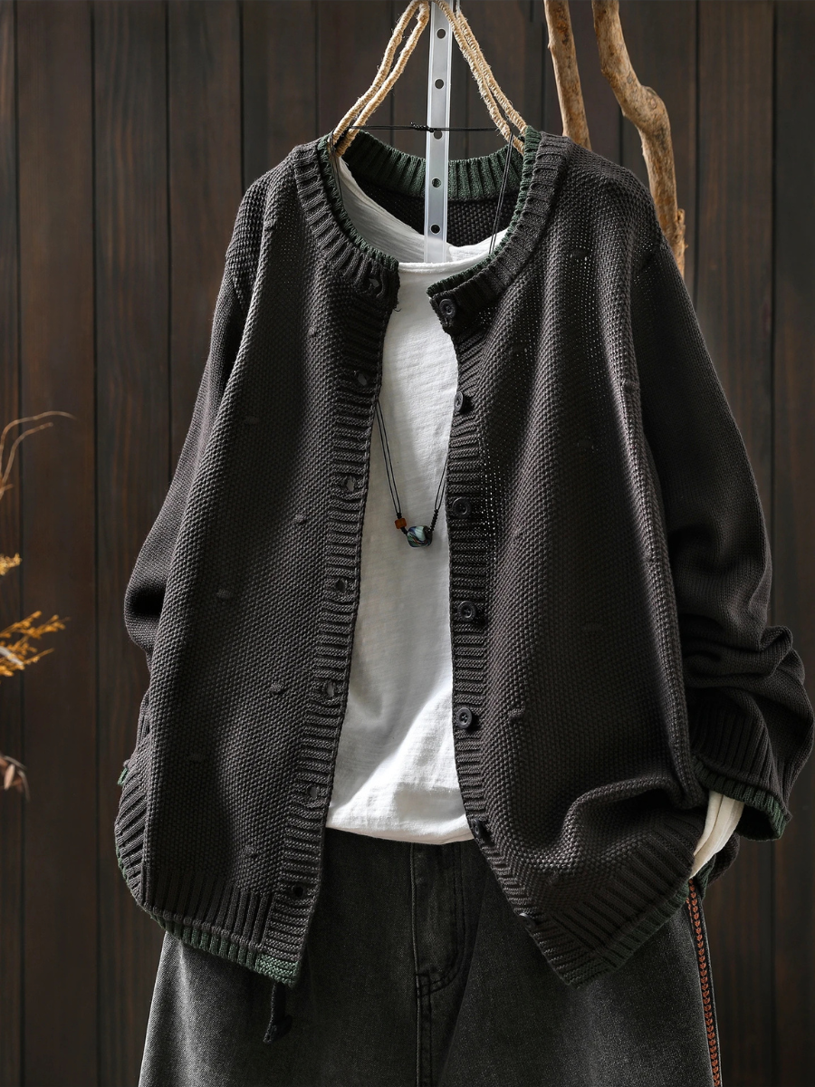 Textured Knit Cardigan