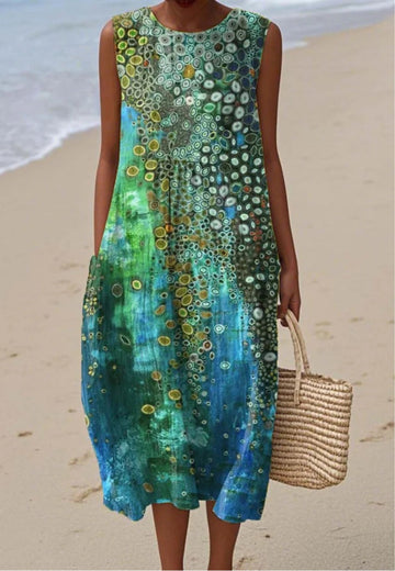 Elise | Abstract Pattern Dress