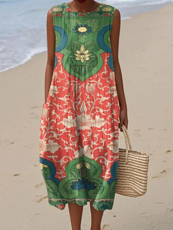 Belle | Boho Midi Dress
