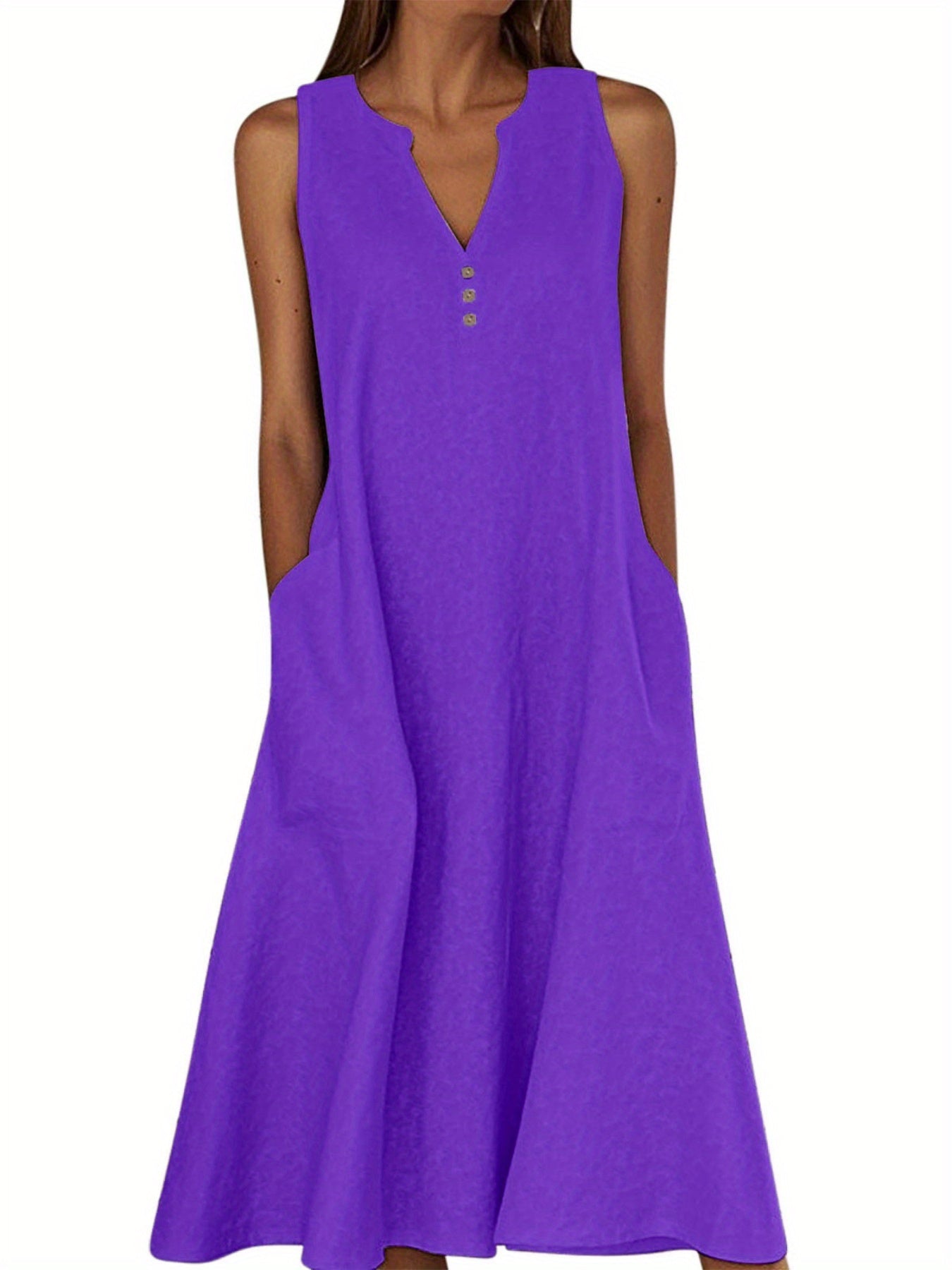 Aria Minimalist Summer Midi Dress