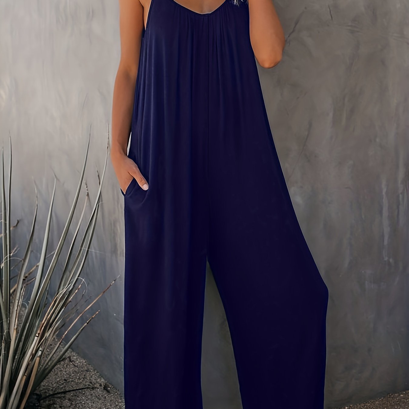 Sleeveless Knit Jumpsuit