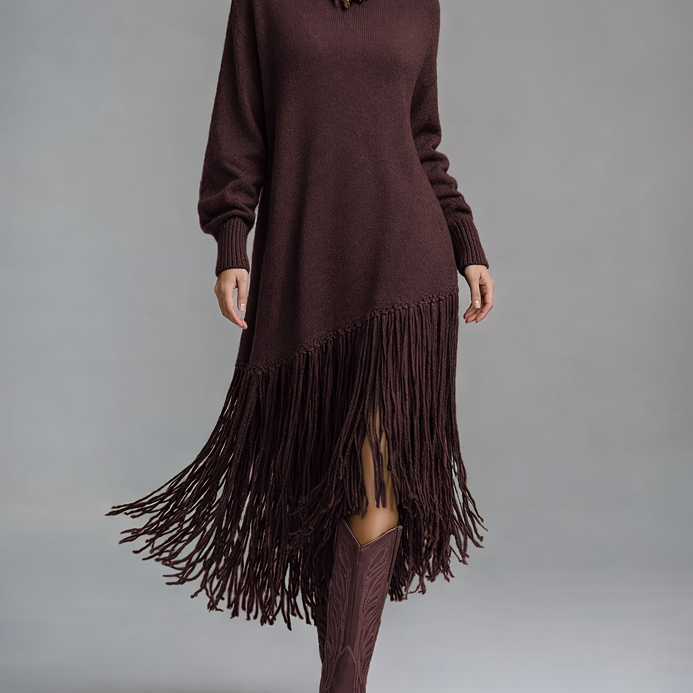 Elowen | Tassel Midi Sweater Dress