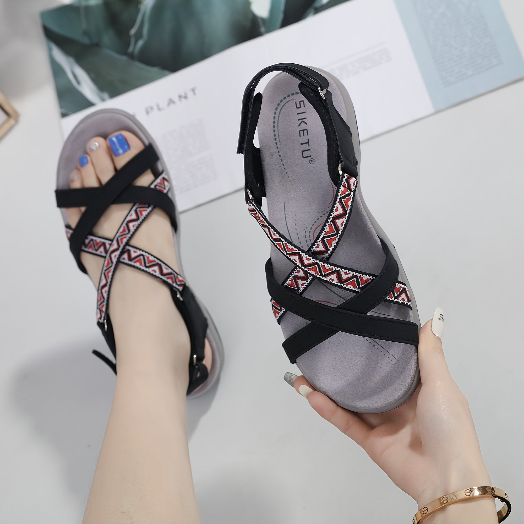TrailFlex Arch Support Hiking Sandals