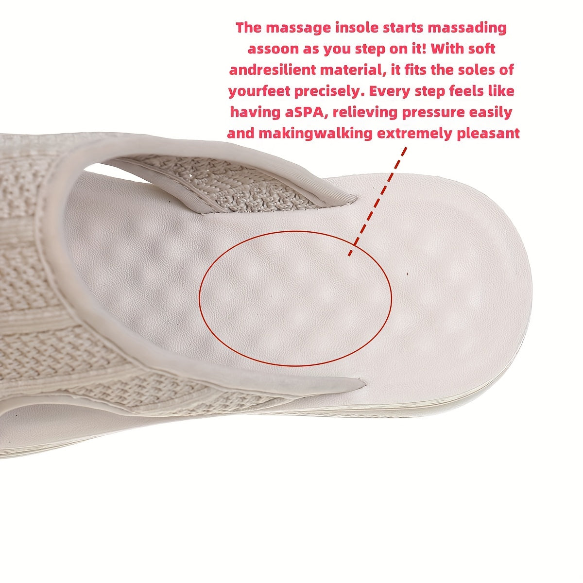 AirMassage Lightweight Walking Slippers