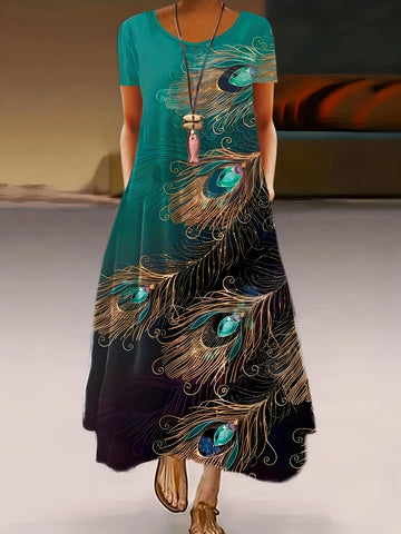 Aurora Peacock Elegance Dress