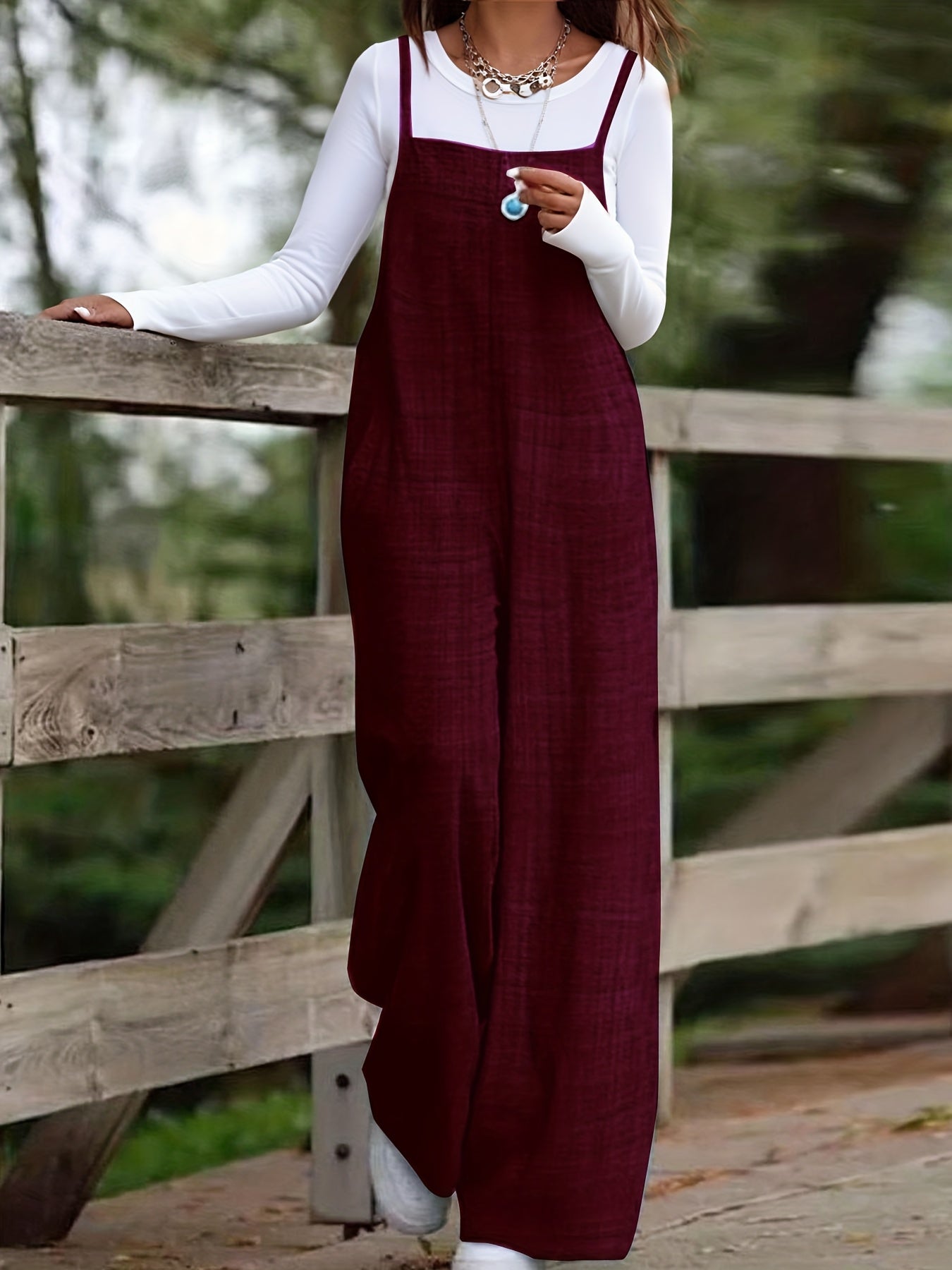 Sleeveless Wide-Leg Jumpsuit