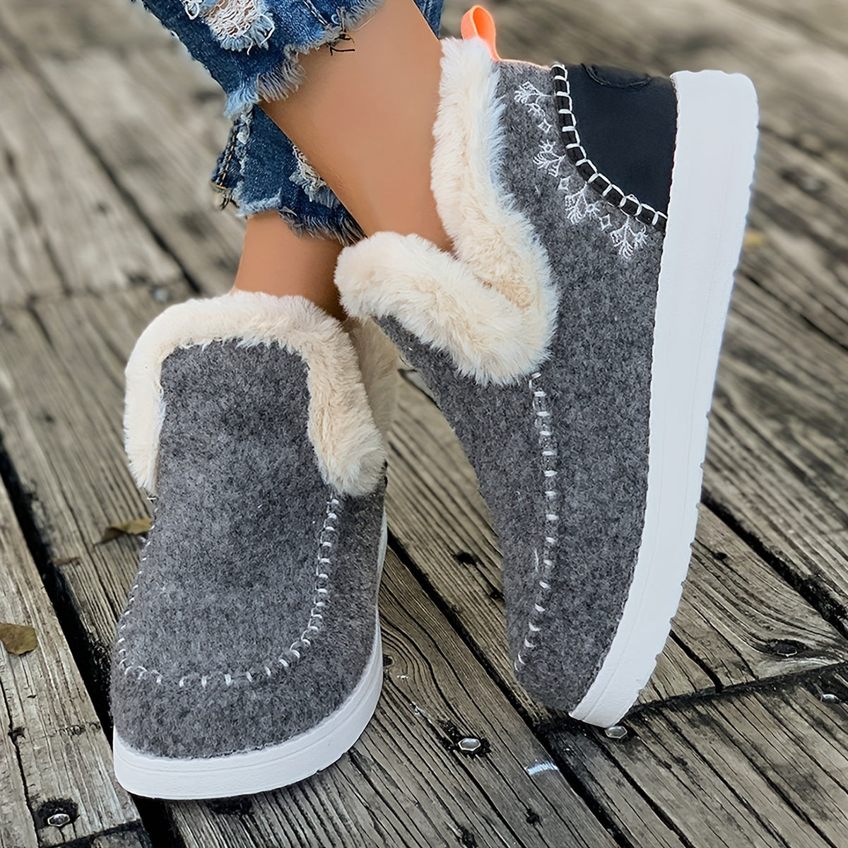 Winter Fleece Ankle Boots