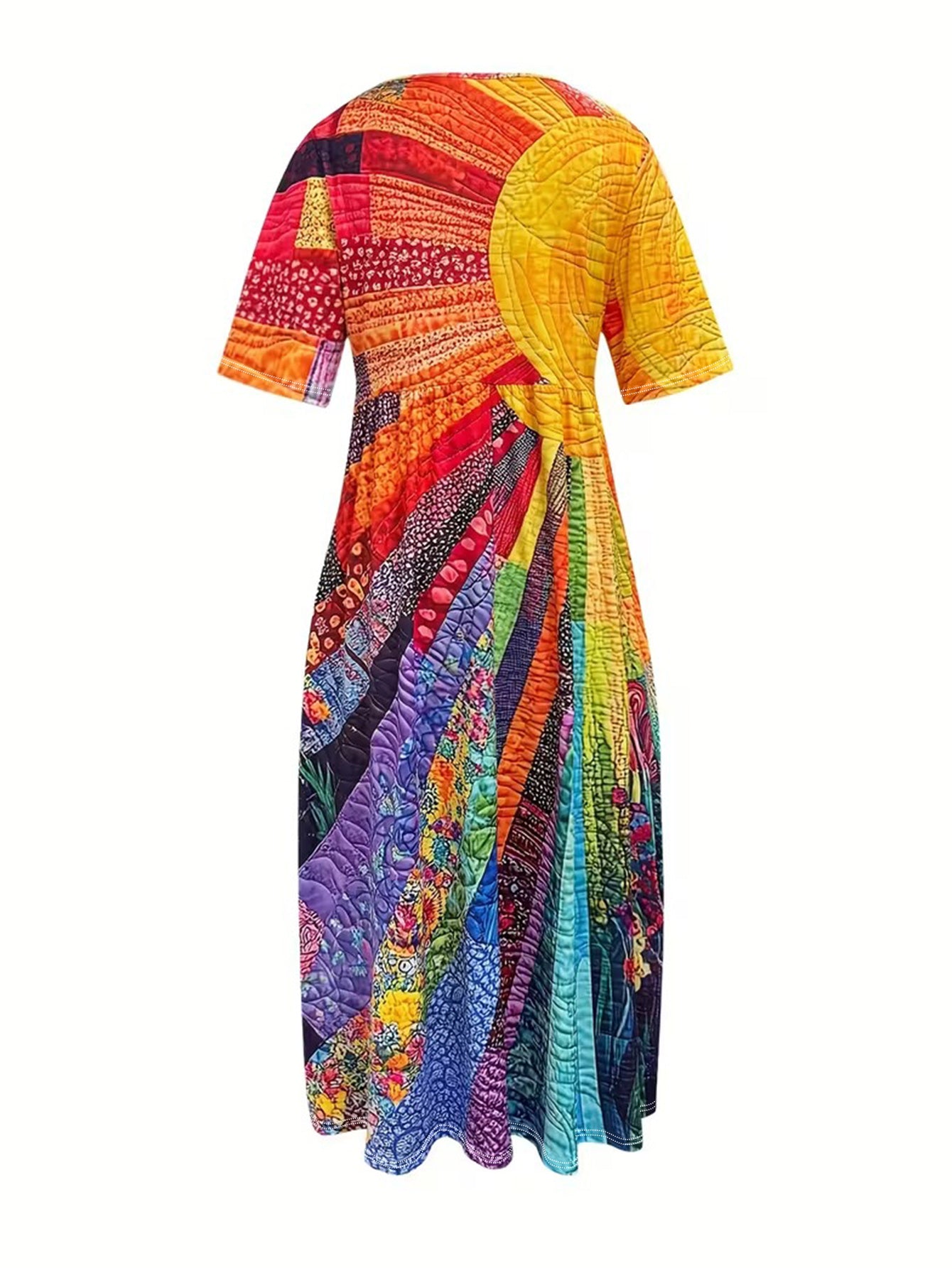Summer Striped Printed Dress