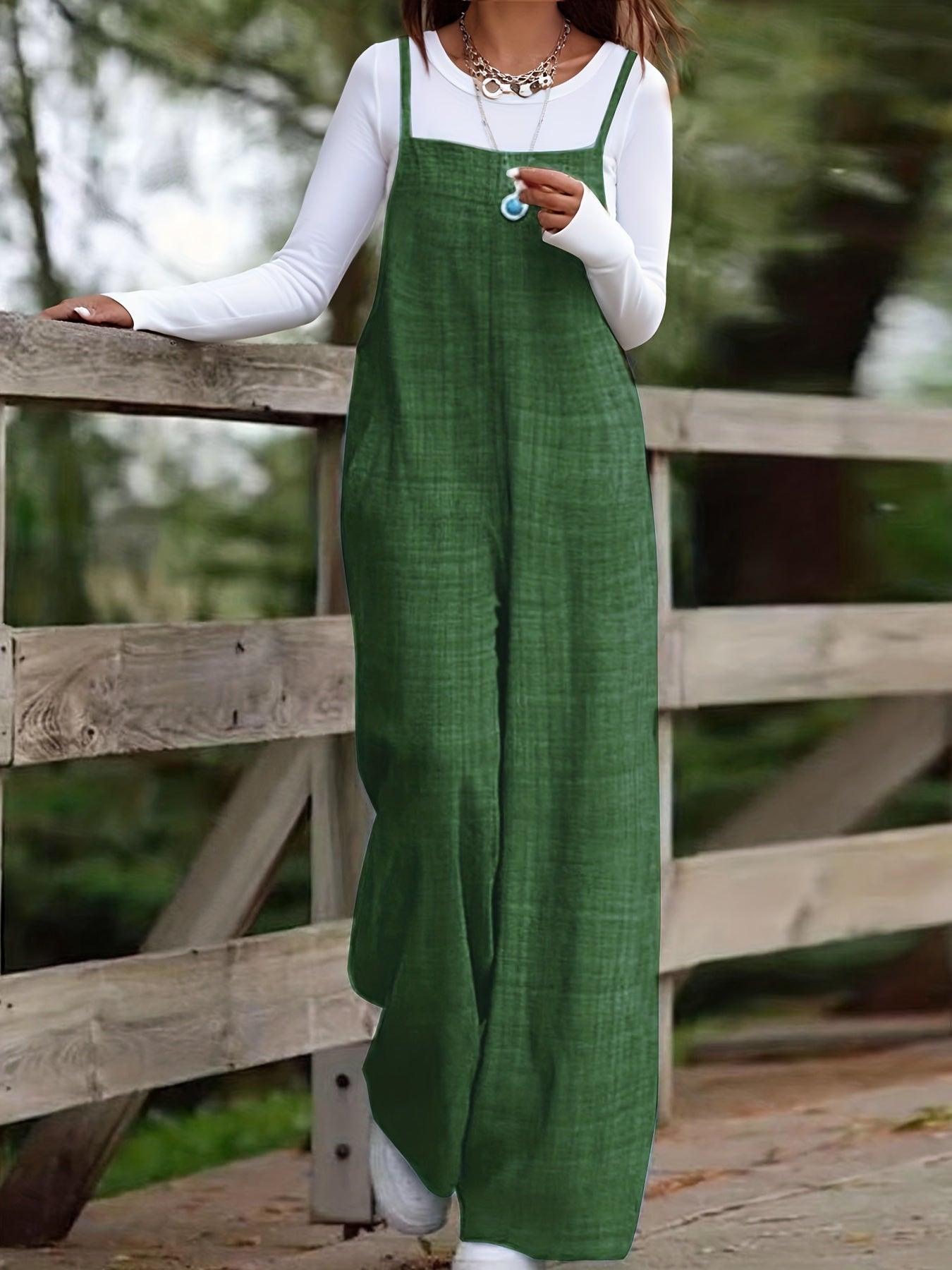 Sleeveless Wide-Leg Jumpsuit