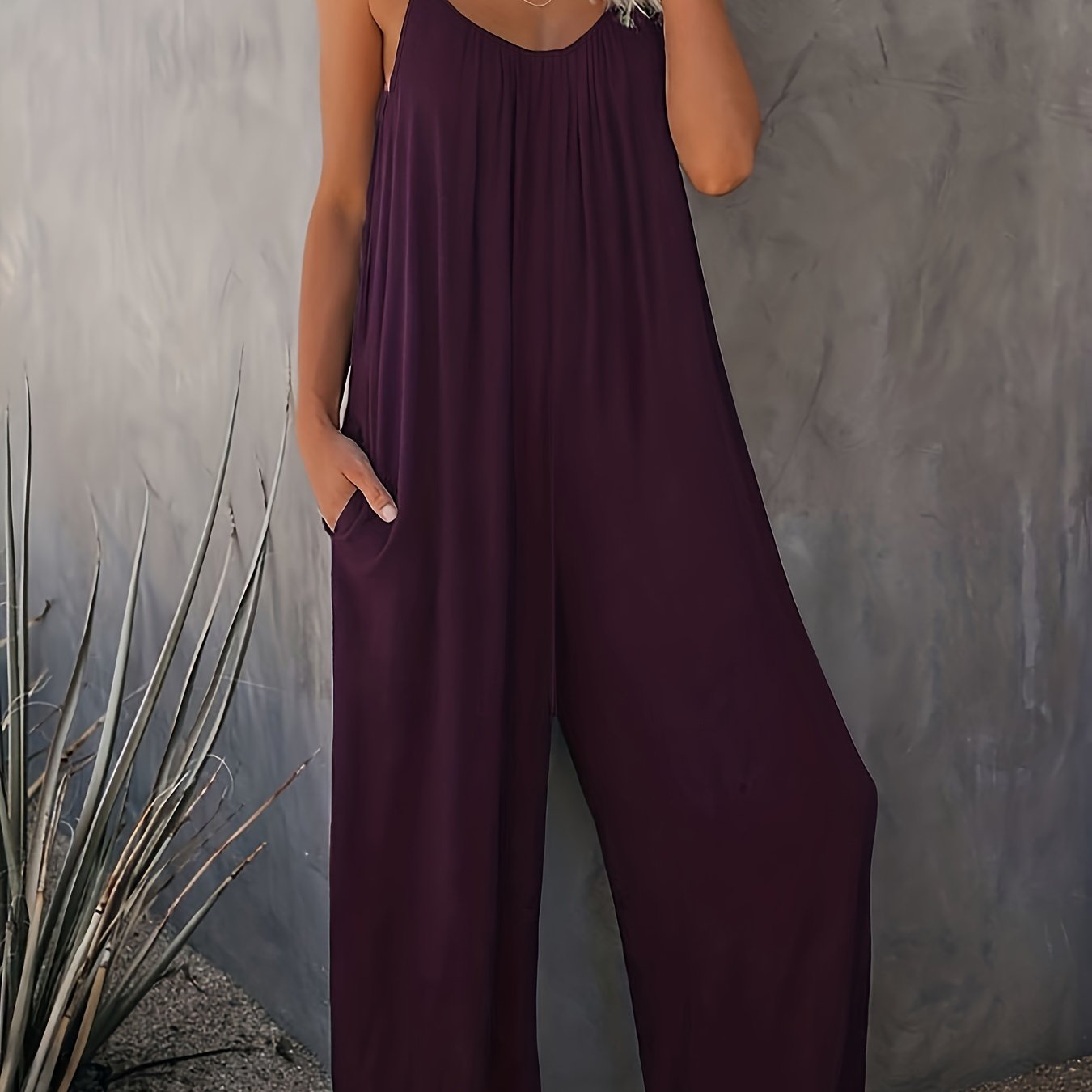 Sleeveless Knit Jumpsuit