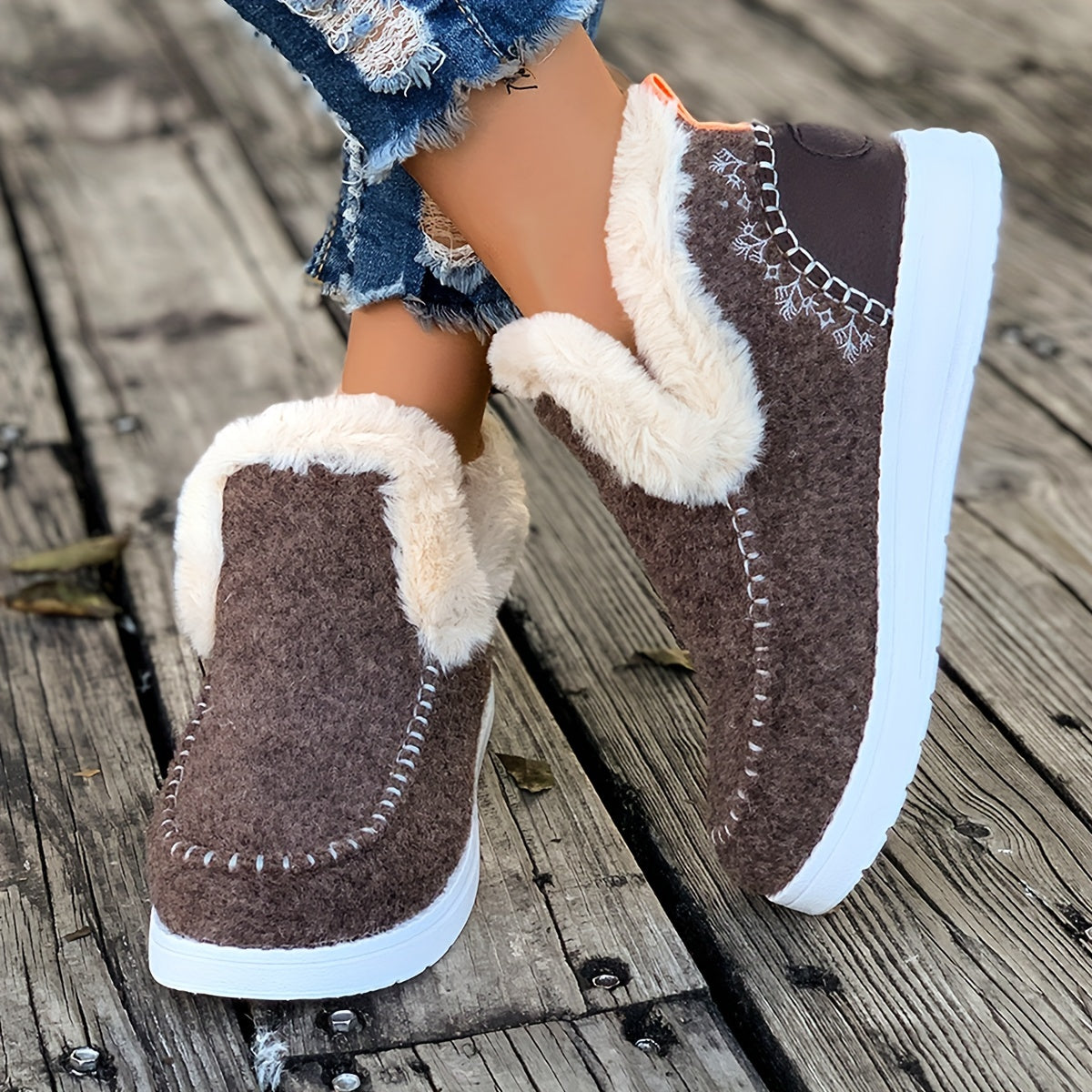 Winter Fleece Ankle Boots