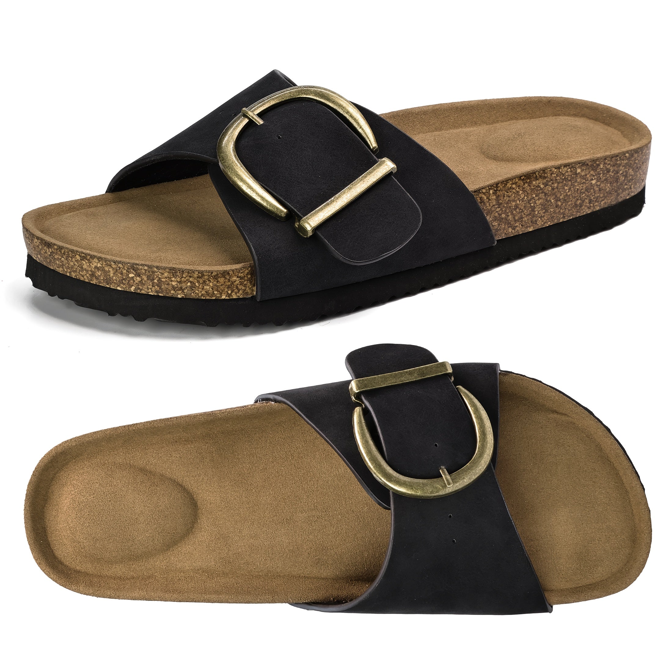 CorkEase Adjustable Buckle Sandals