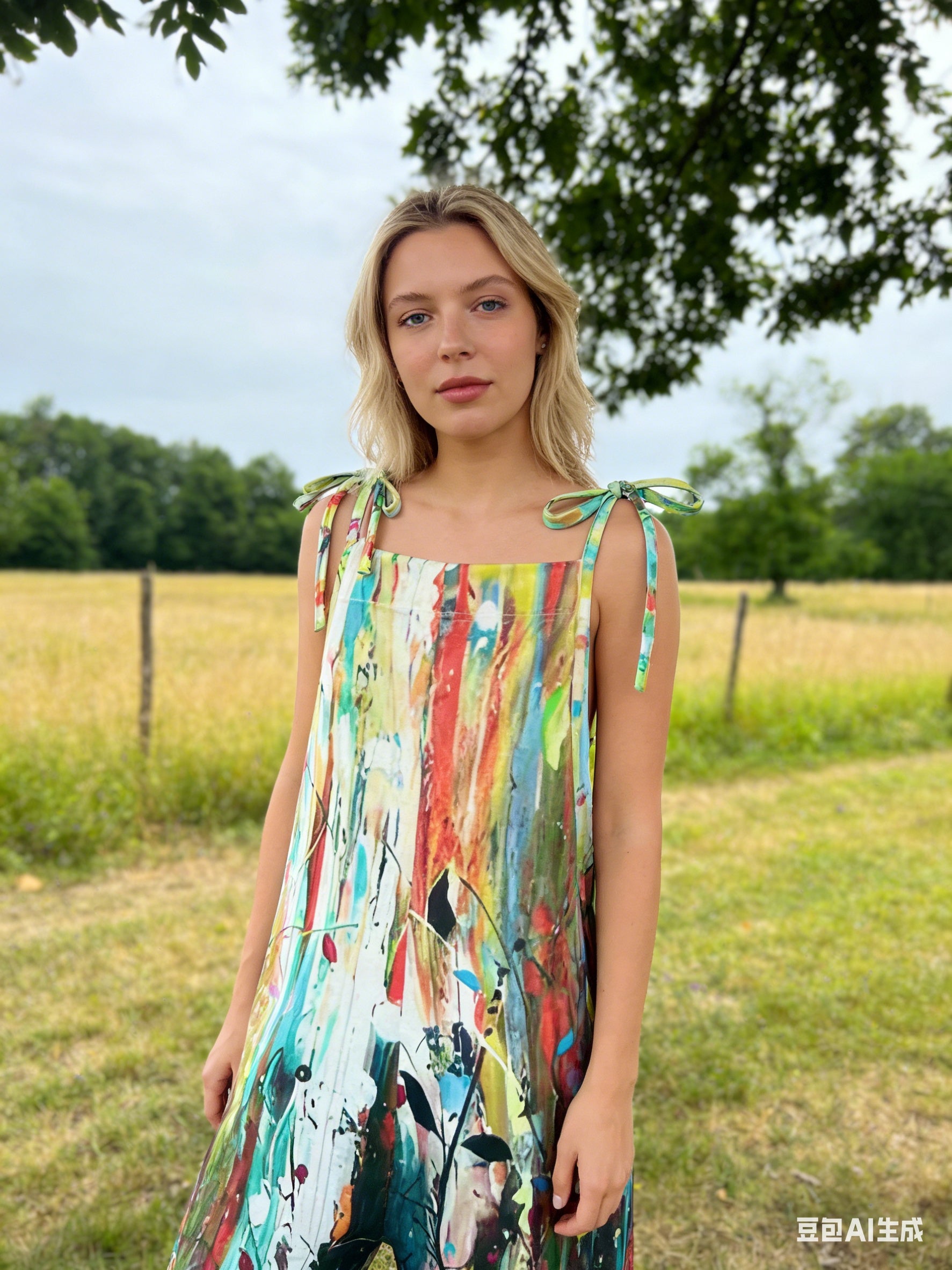 Directional Art Strappy Back Jumpsuit