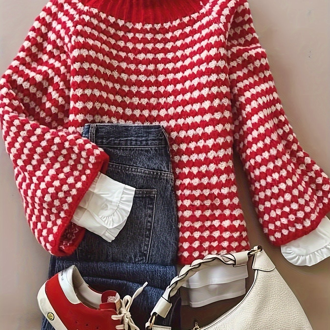 Arlette | Colorblock Turtleneck Sweater