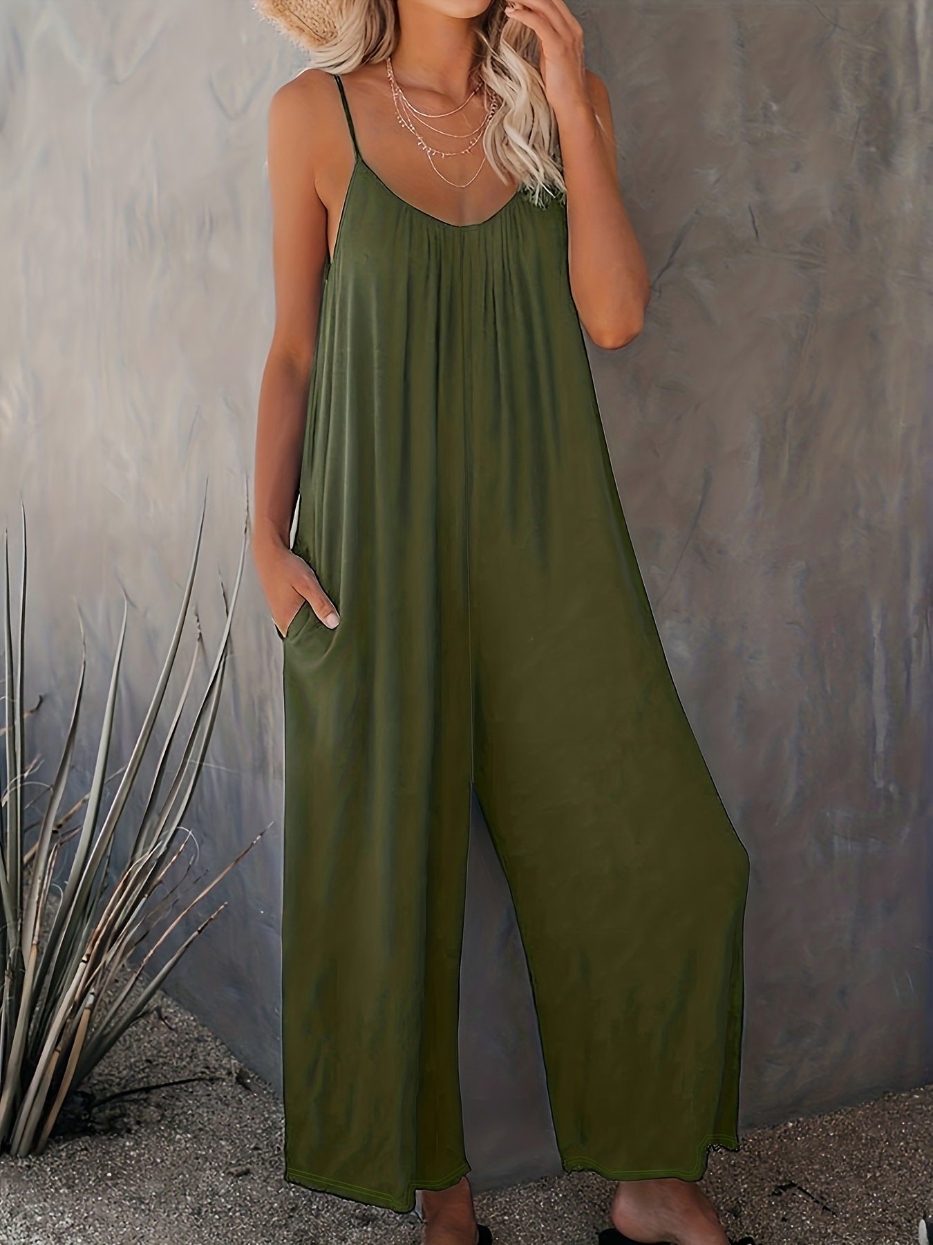 Sleeveless Knit Jumpsuit