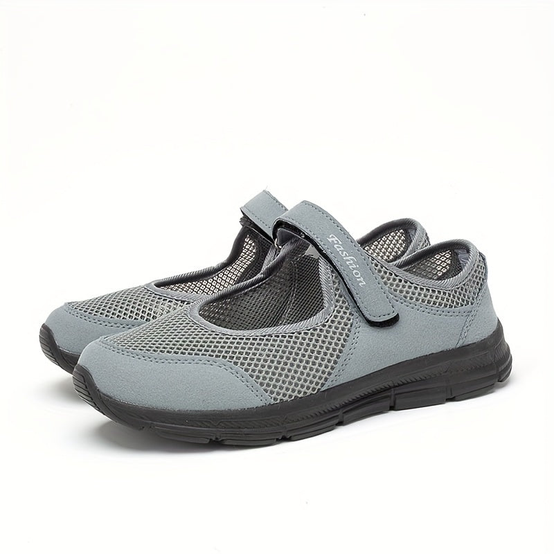MeshComfort Hook & Loop Walking Shoes