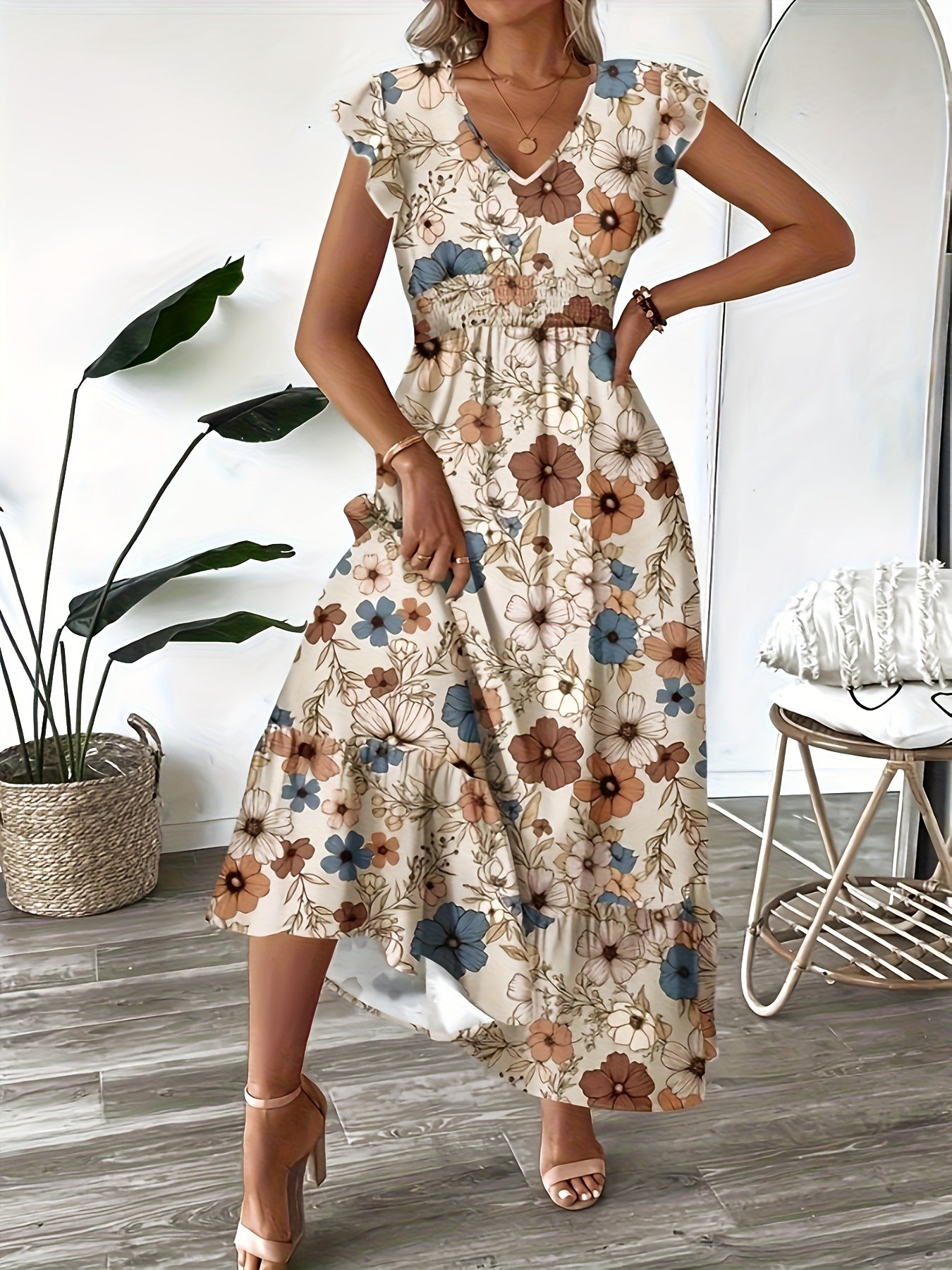 Seasonal A-Line Printed Dress