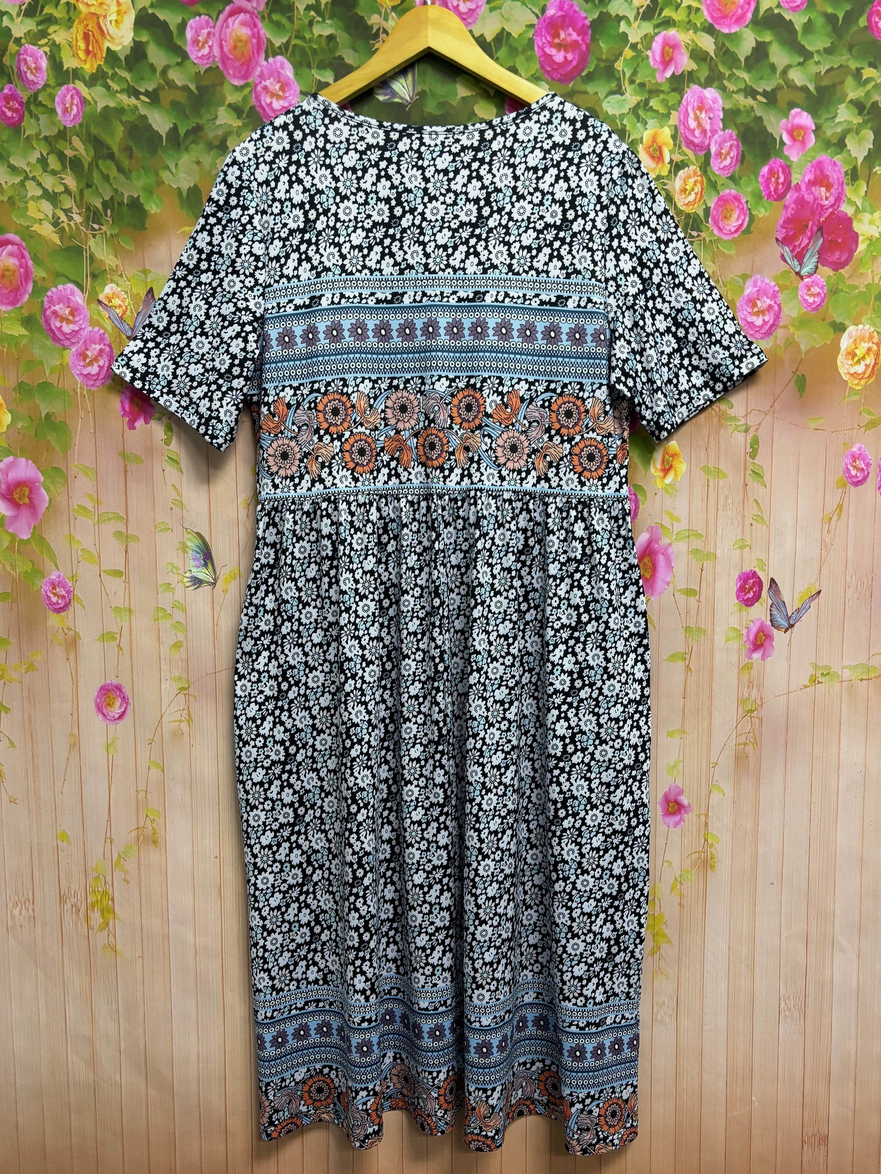 Aria Bohemian Patchwork Maxi Dress