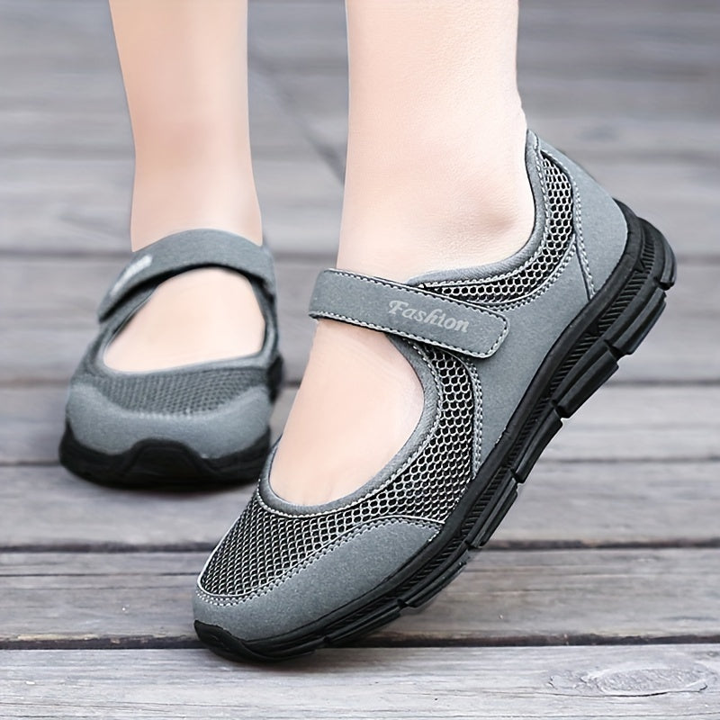 MeshComfort Hook & Loop Walking Shoes
