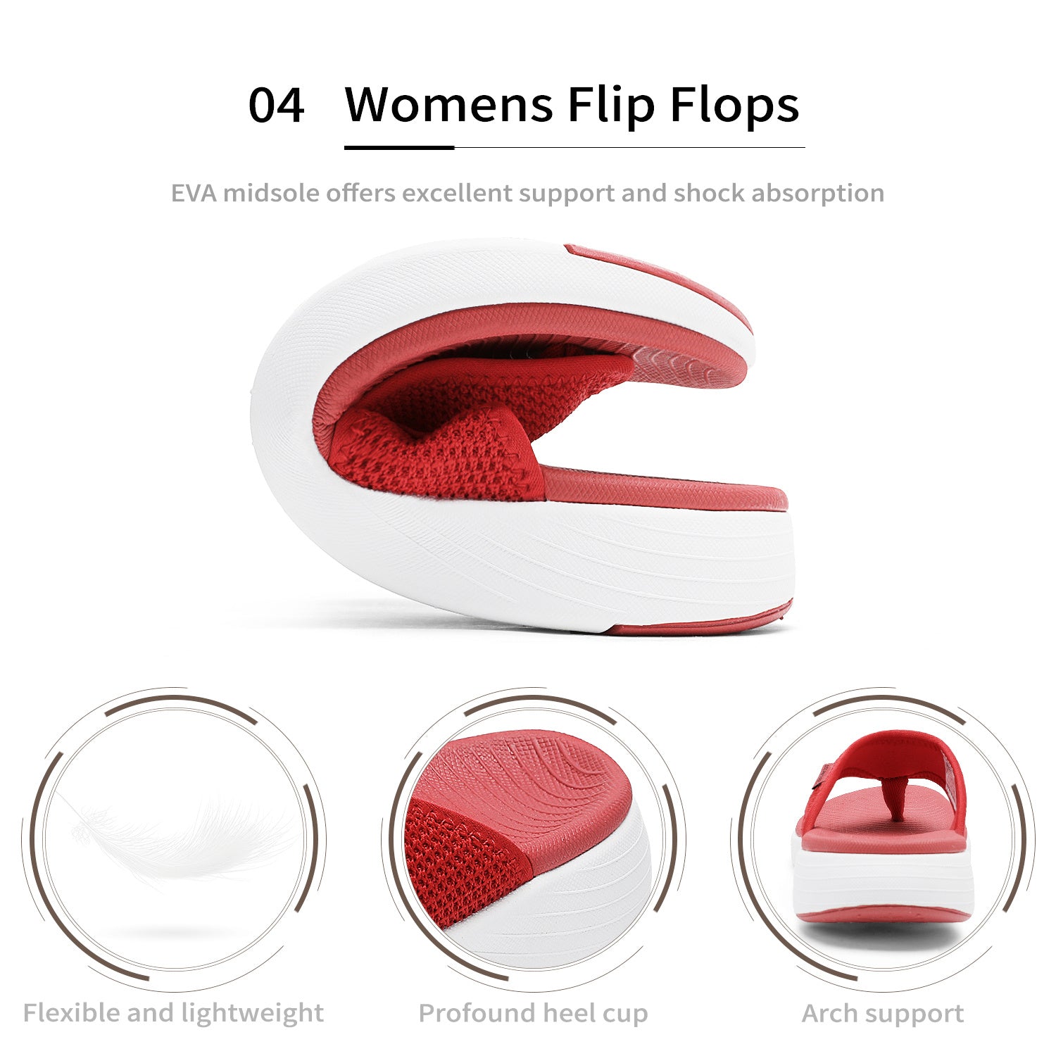 SoftStep Arch Support Flip Flops