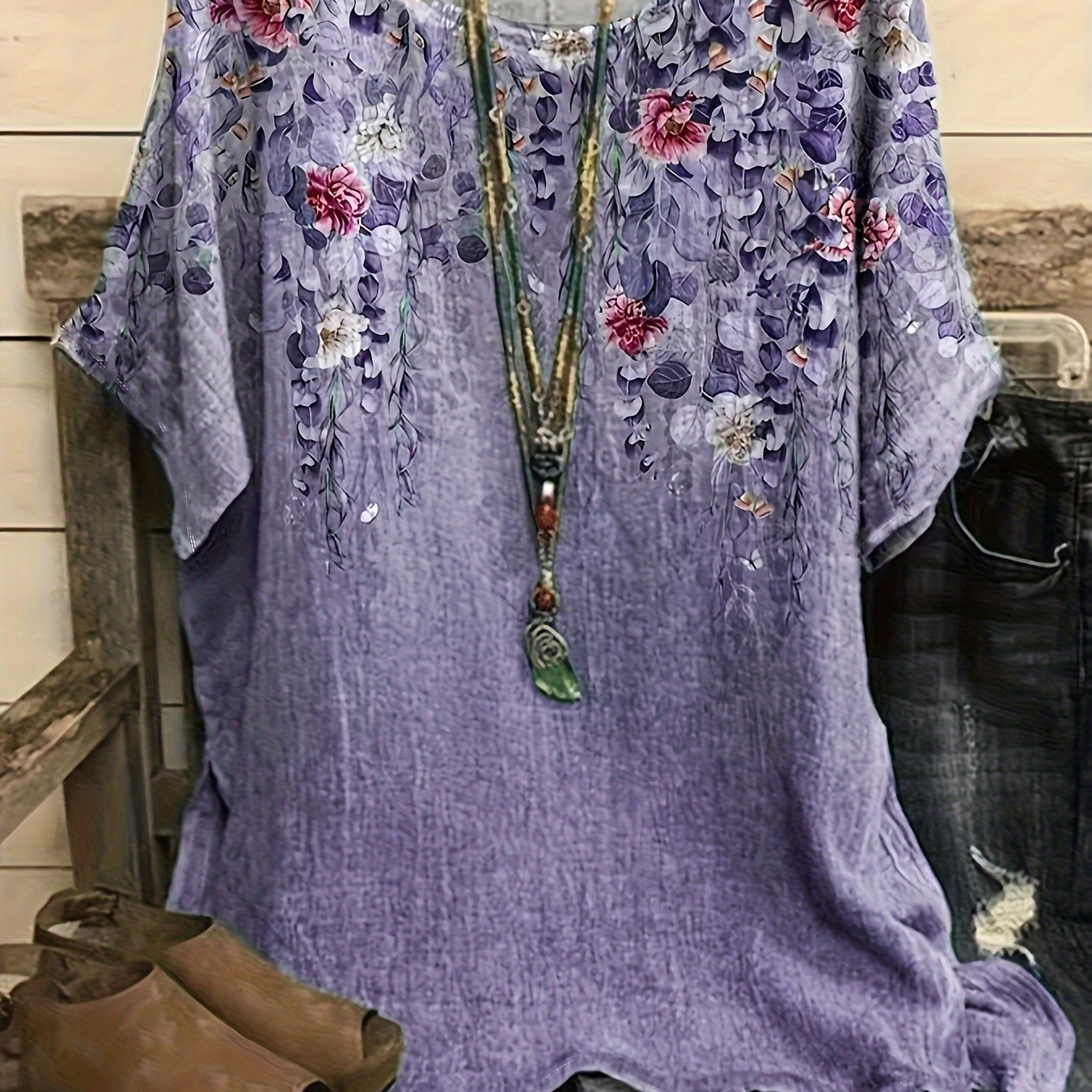 Floral Loose Fit Summer Blouse
