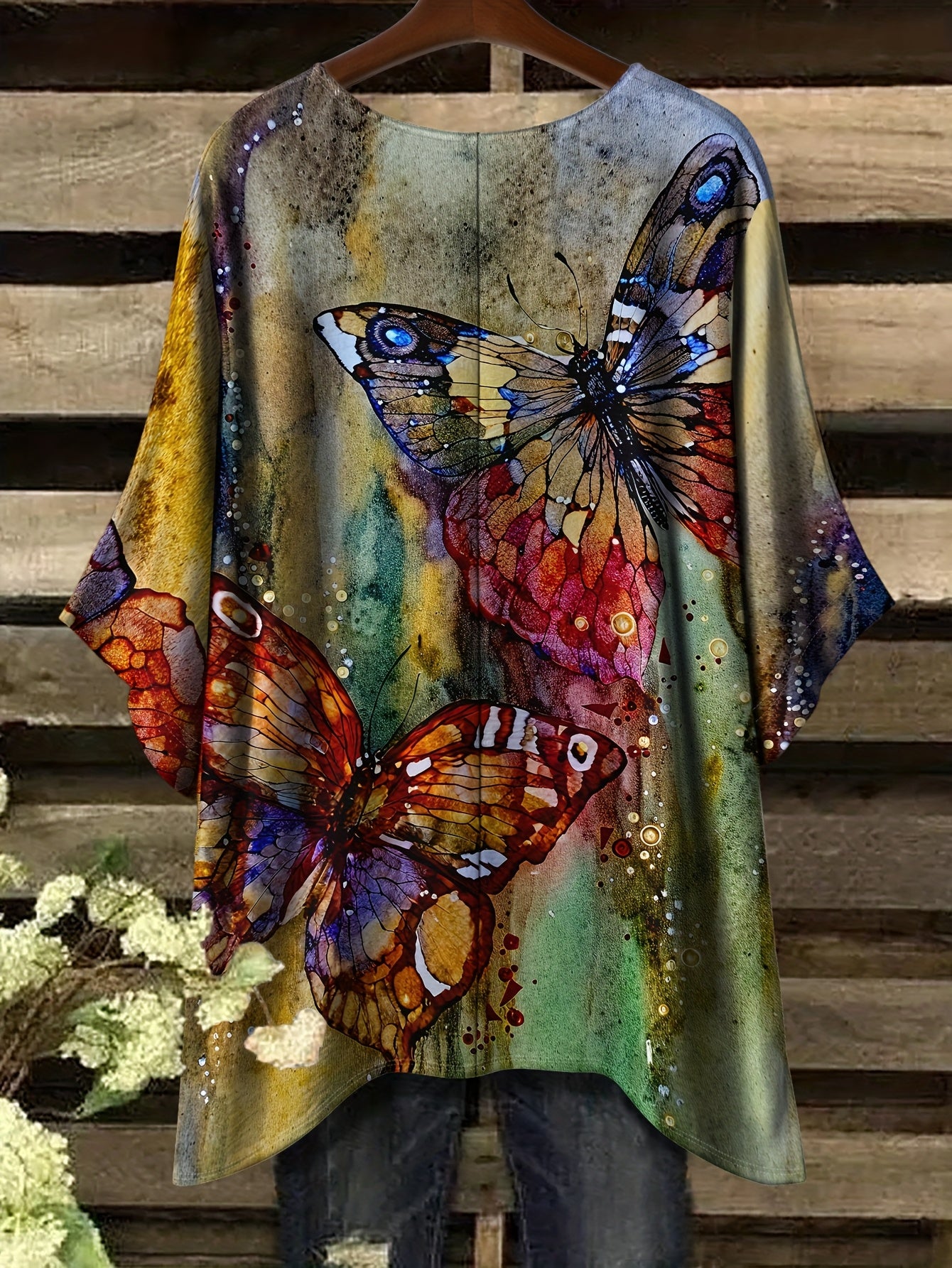 Butterfly Swallowtail Hem T-Shirt