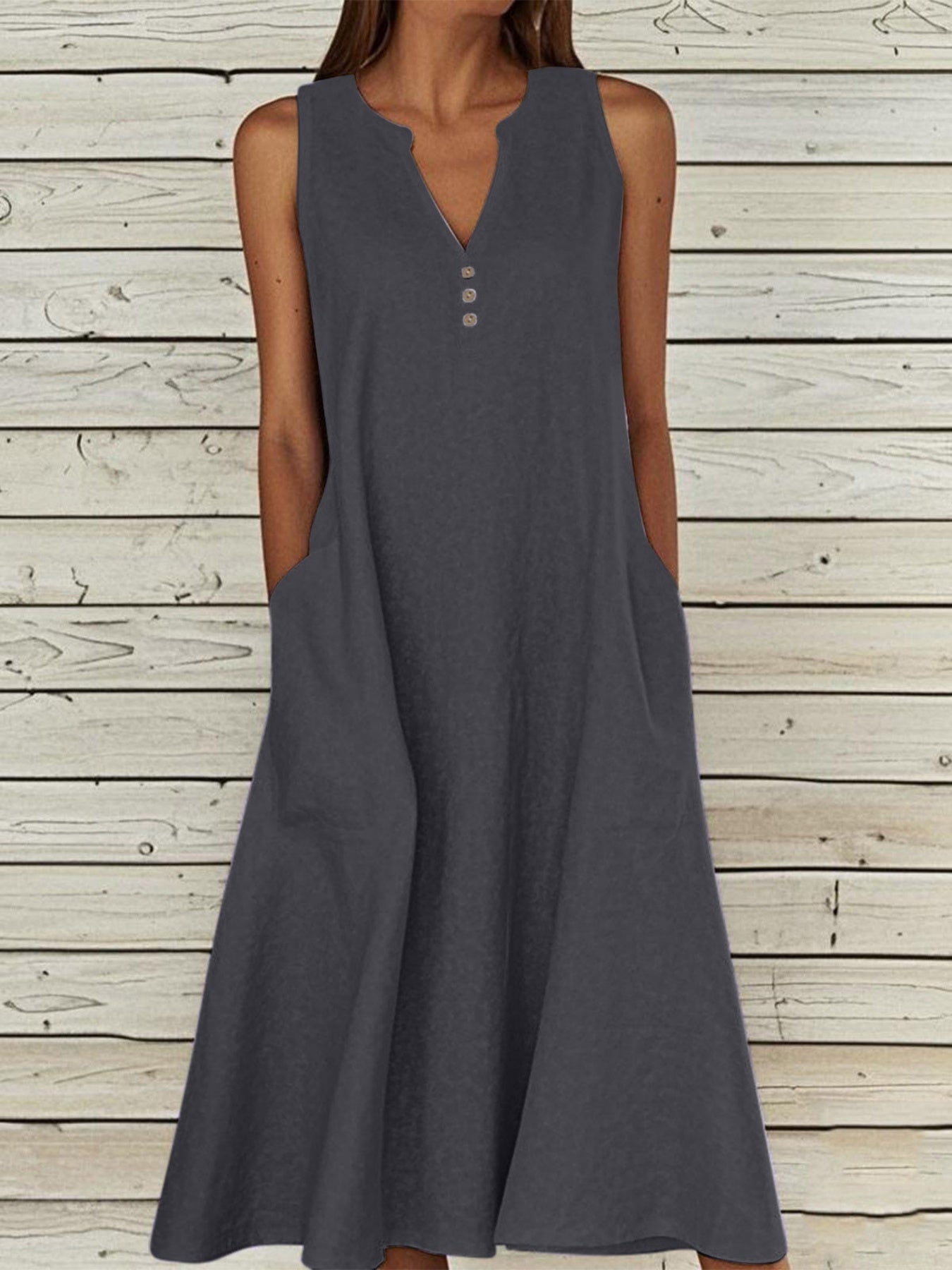 Aria Minimalist Summer Midi Dress