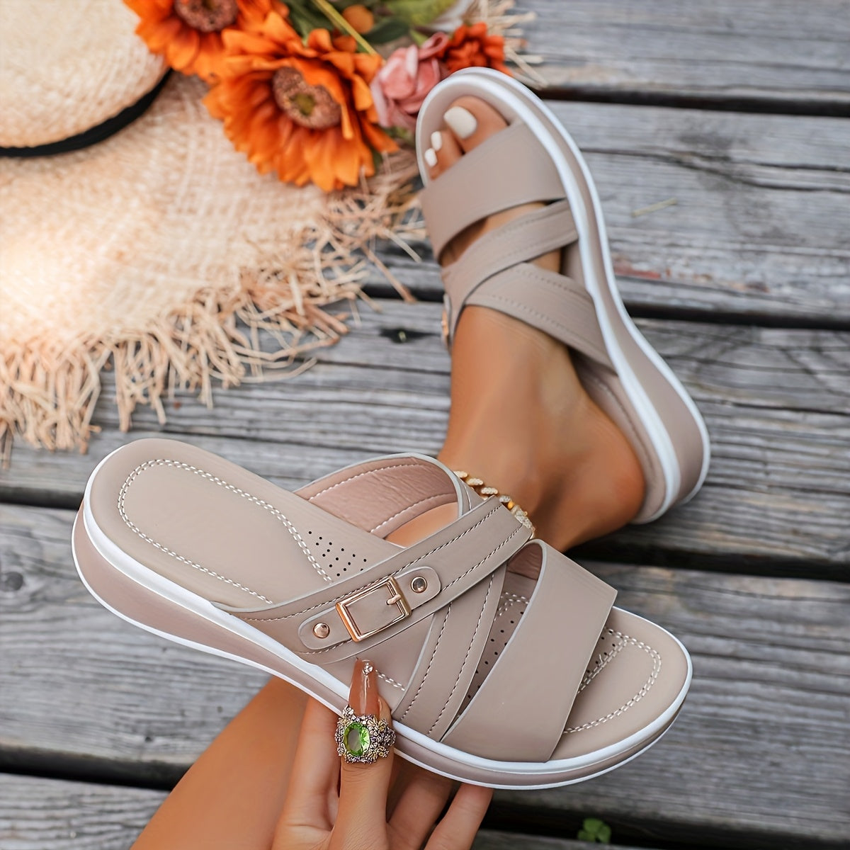 ComfortLift Chunky Heel Sandals