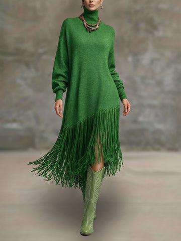 Elowen | Tassel Midi Sweater Dress