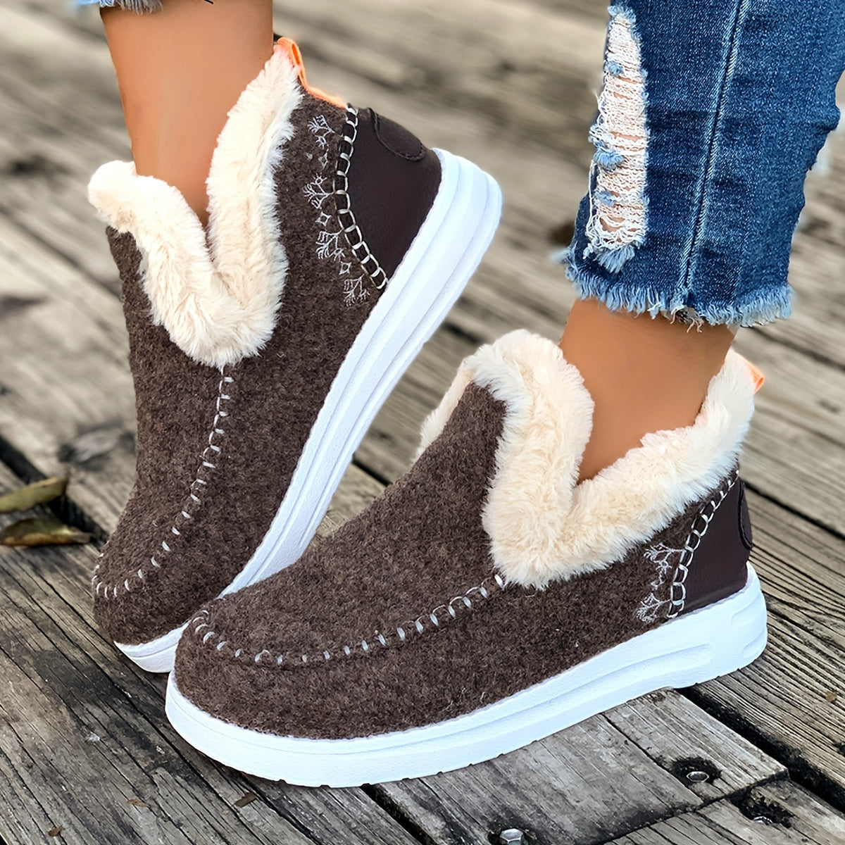 Winter Fleece Ankle Boots