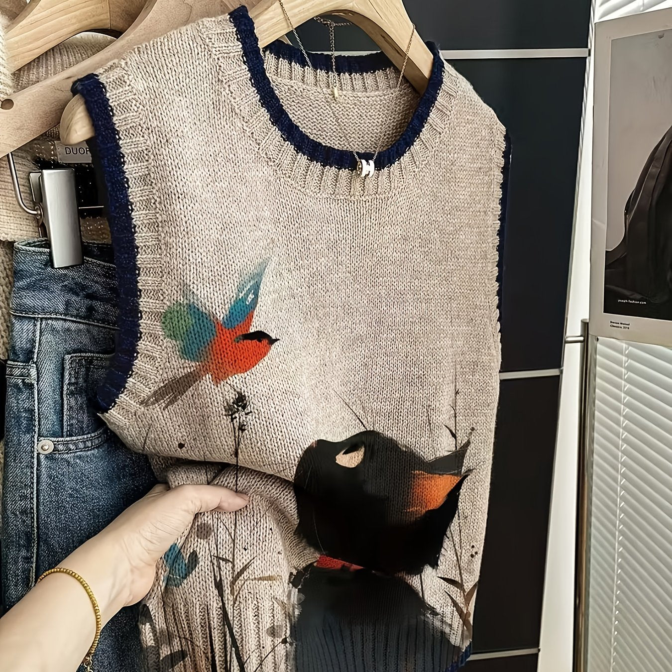 Artistic Cat Pattern Vest
