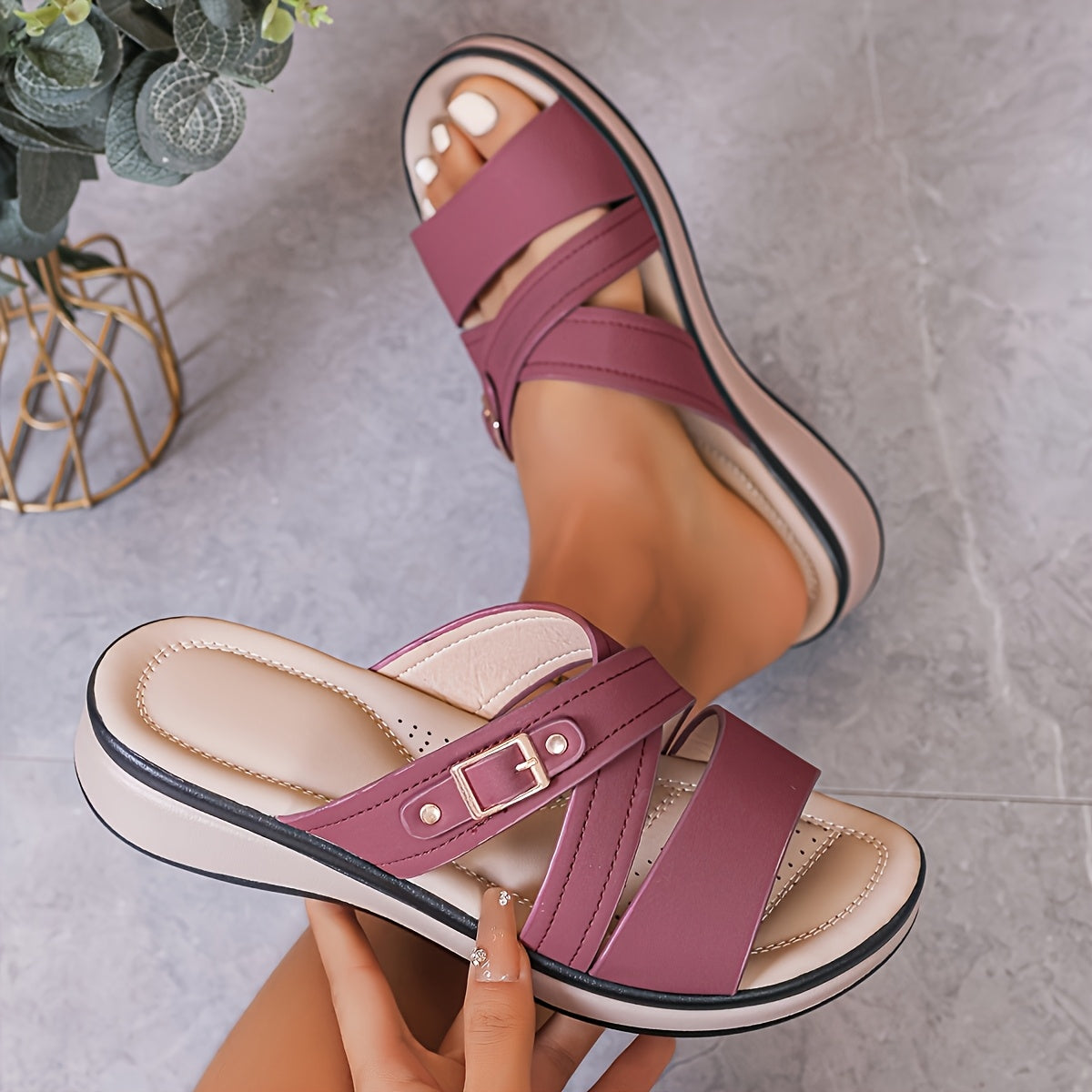 ComfortLift Chunky Heel Sandals