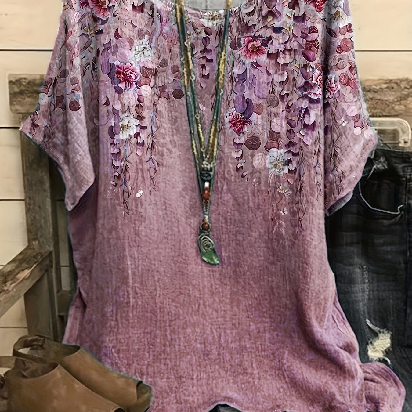 Floral Loose Fit Summer Blouse