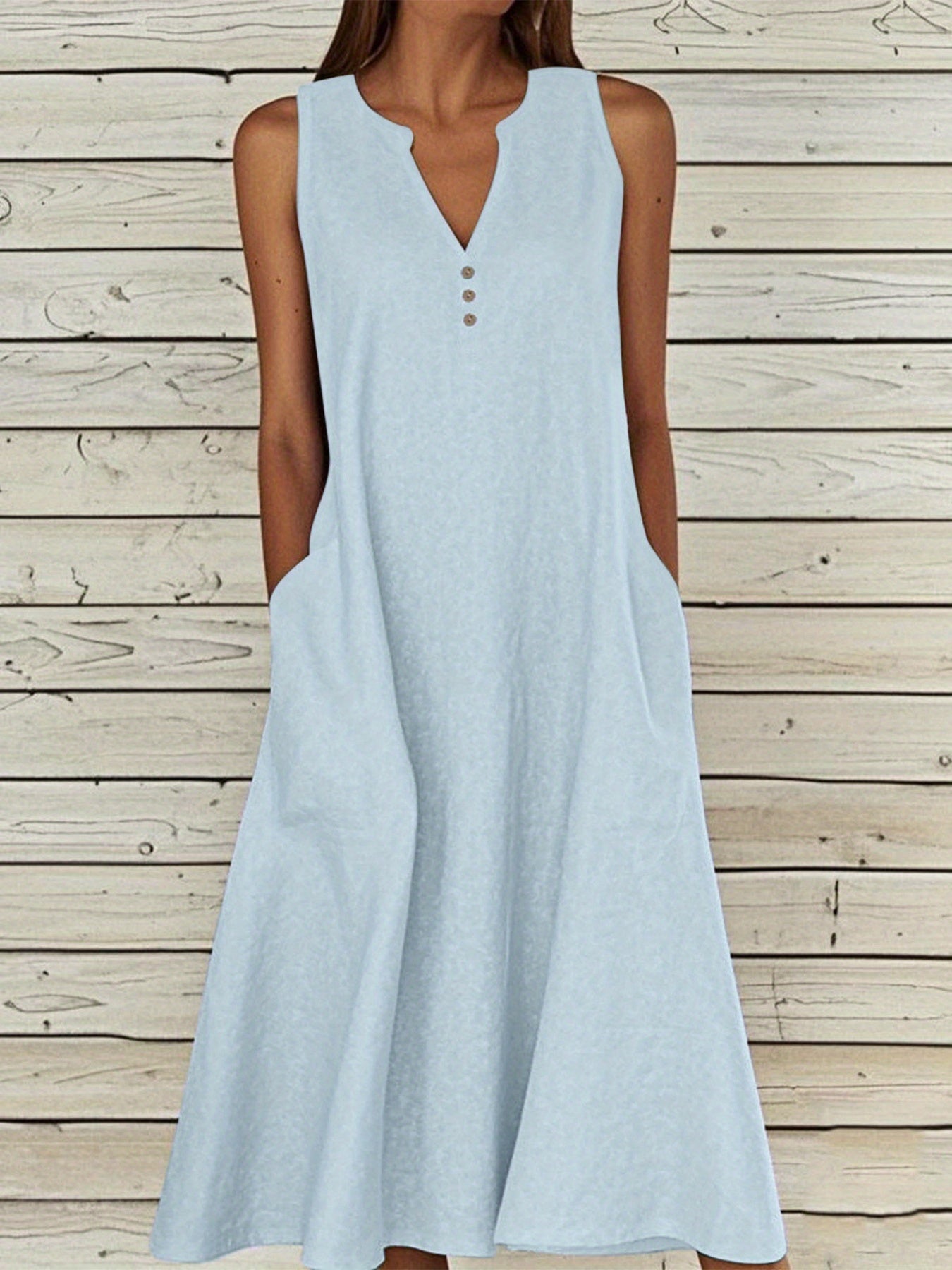 Aria Minimalist Summer Midi Dress