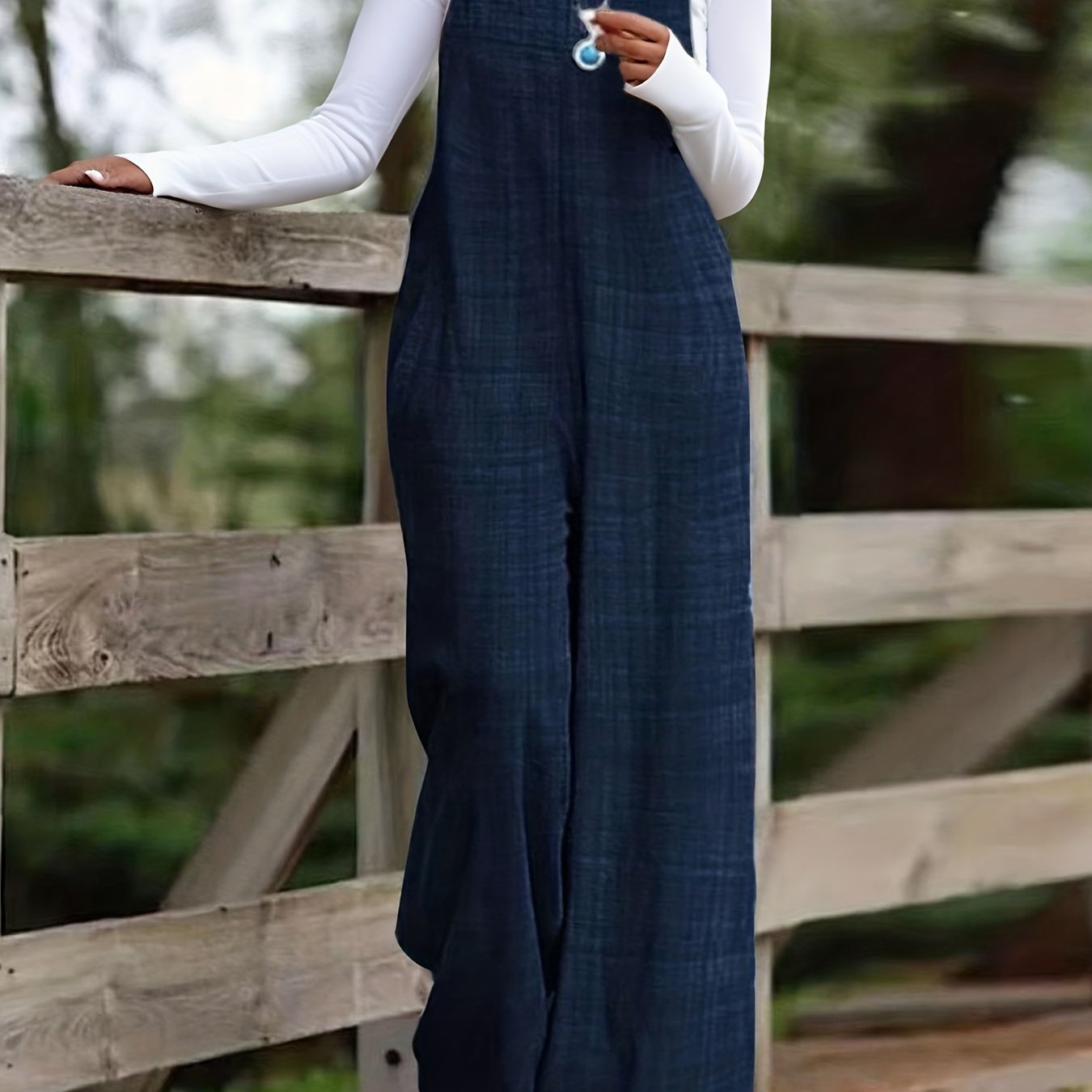 Sleeveless Wide-Leg Jumpsuit