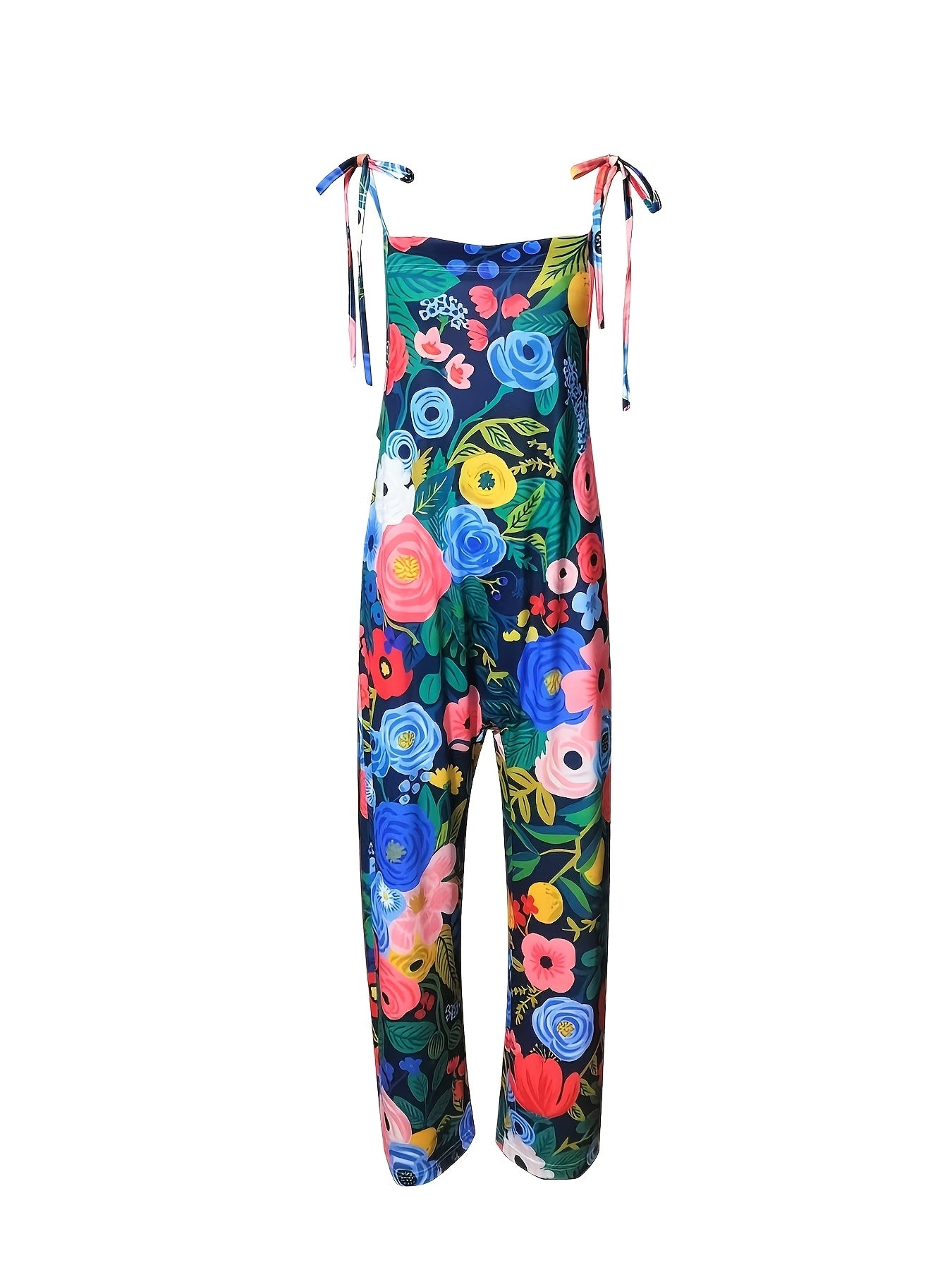 Colorful Floral Vacation Jumpsuit