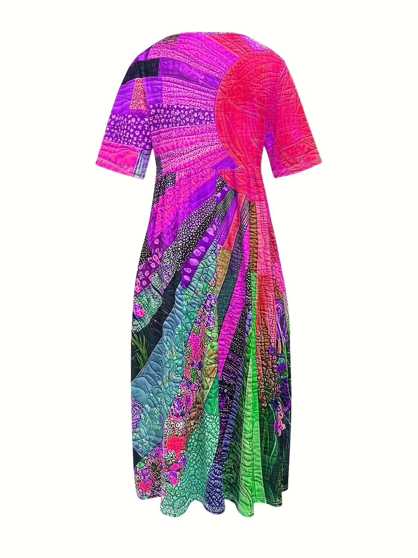 Summer Striped Printed Dress