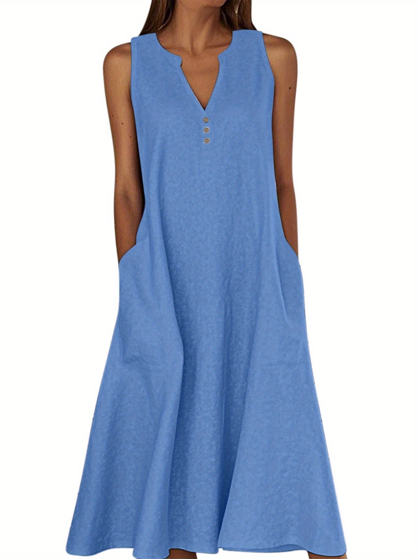 Aria Minimalist Summer Midi Dress